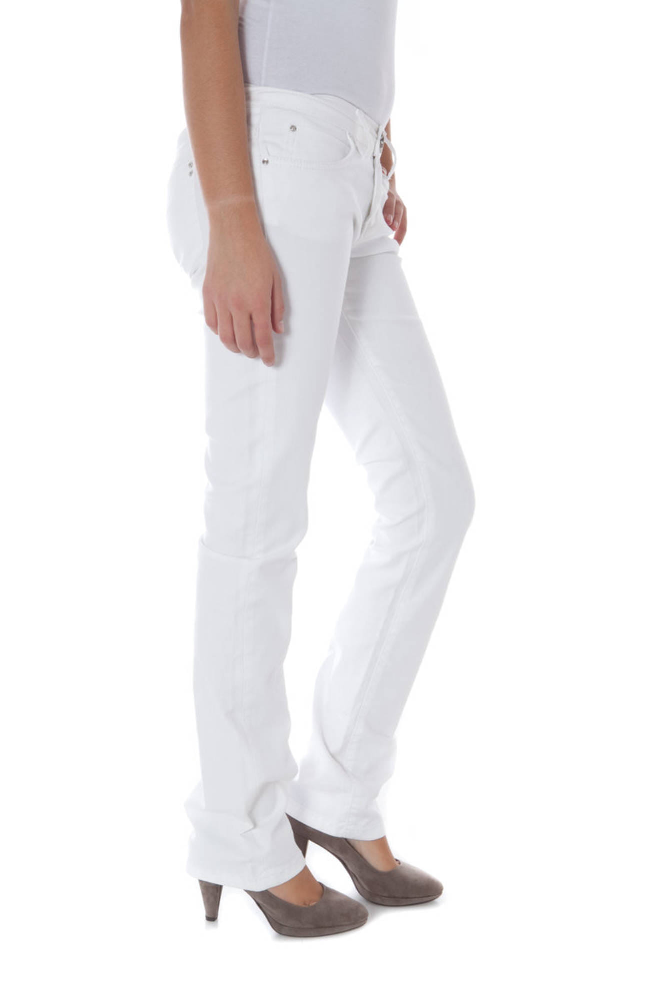 Trousers P1708870510704-ACACIA White Slim Fit - Image 3