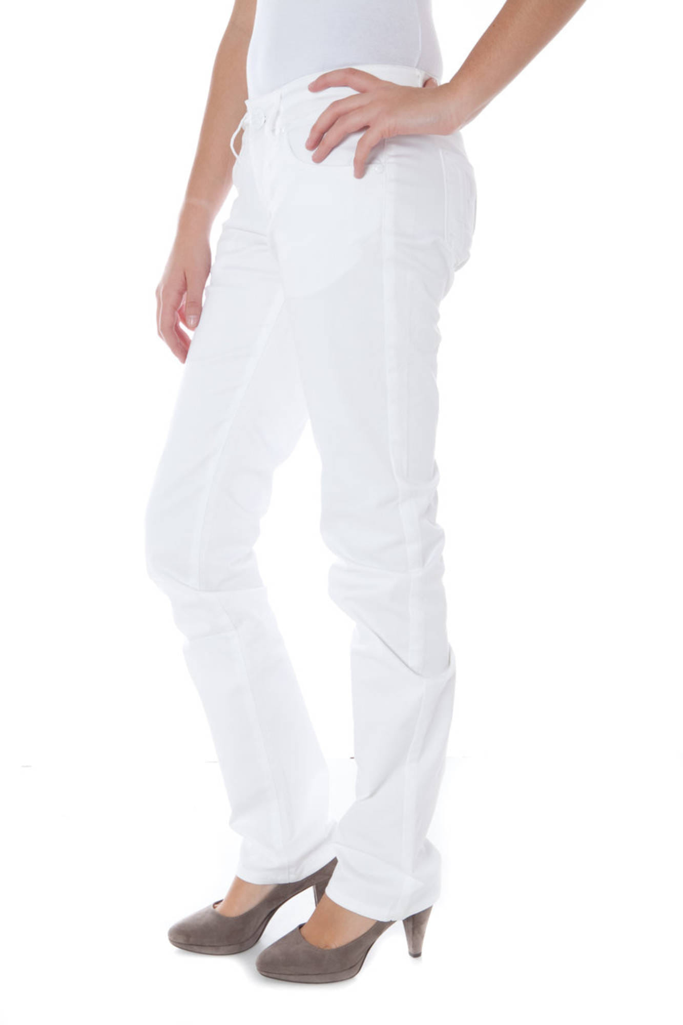 Trousers P1708310520200-NEW-SEXX-DELUXE White Slim Fit - Image 3