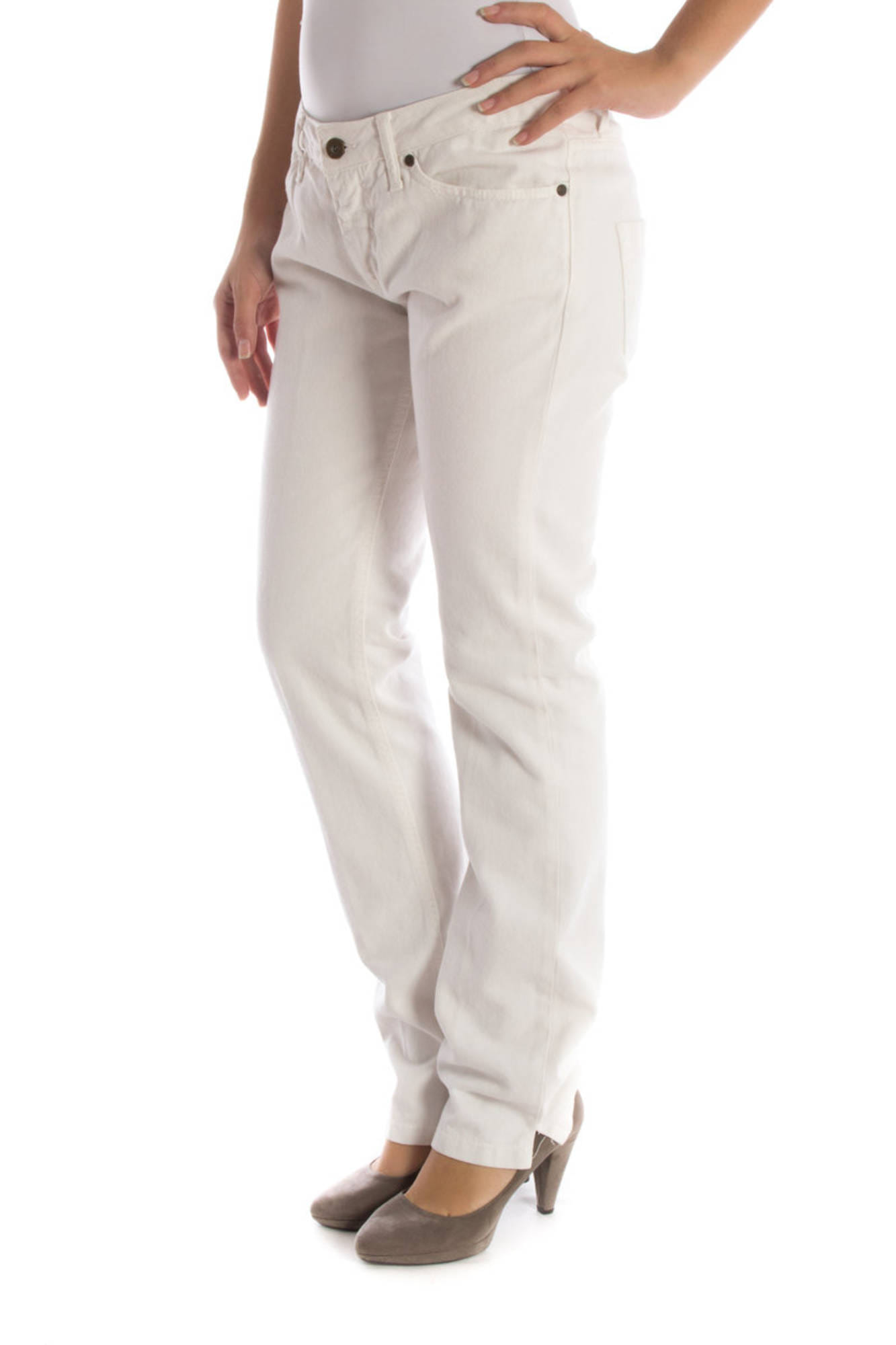 Trousers TY03-AY174-JAKY White Slim Fit - Image 3