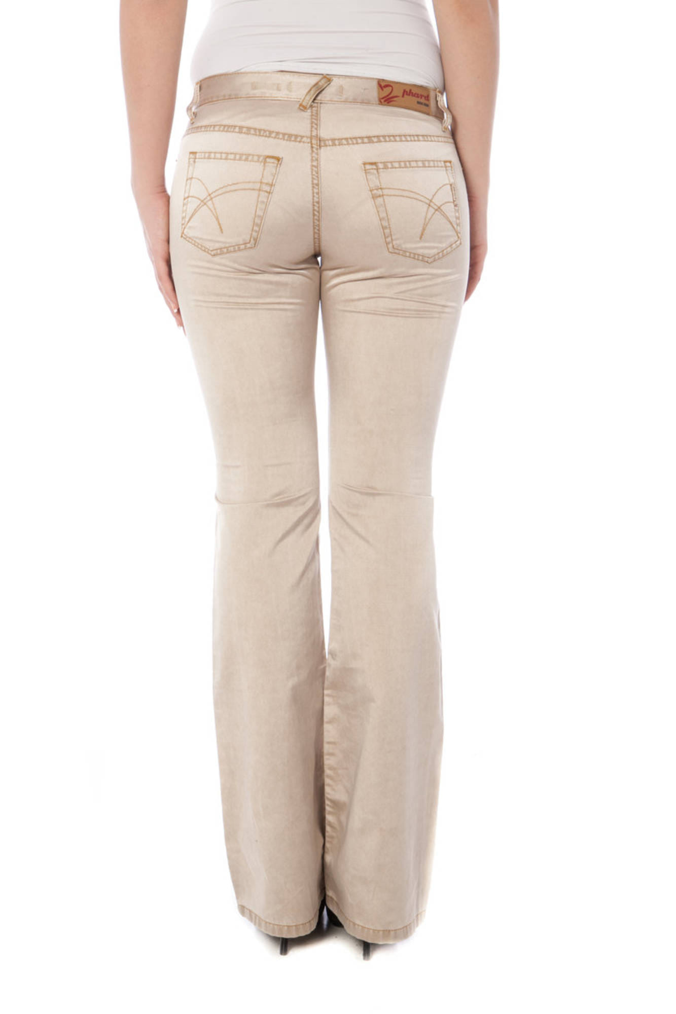 Trousers P1700193413002-CASUAL Beige Slim Fit - Image 3