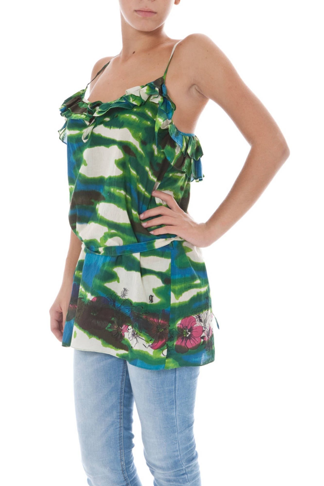 T-Shirts 34-XR7638-82077 Green Regular Fit - Image 3