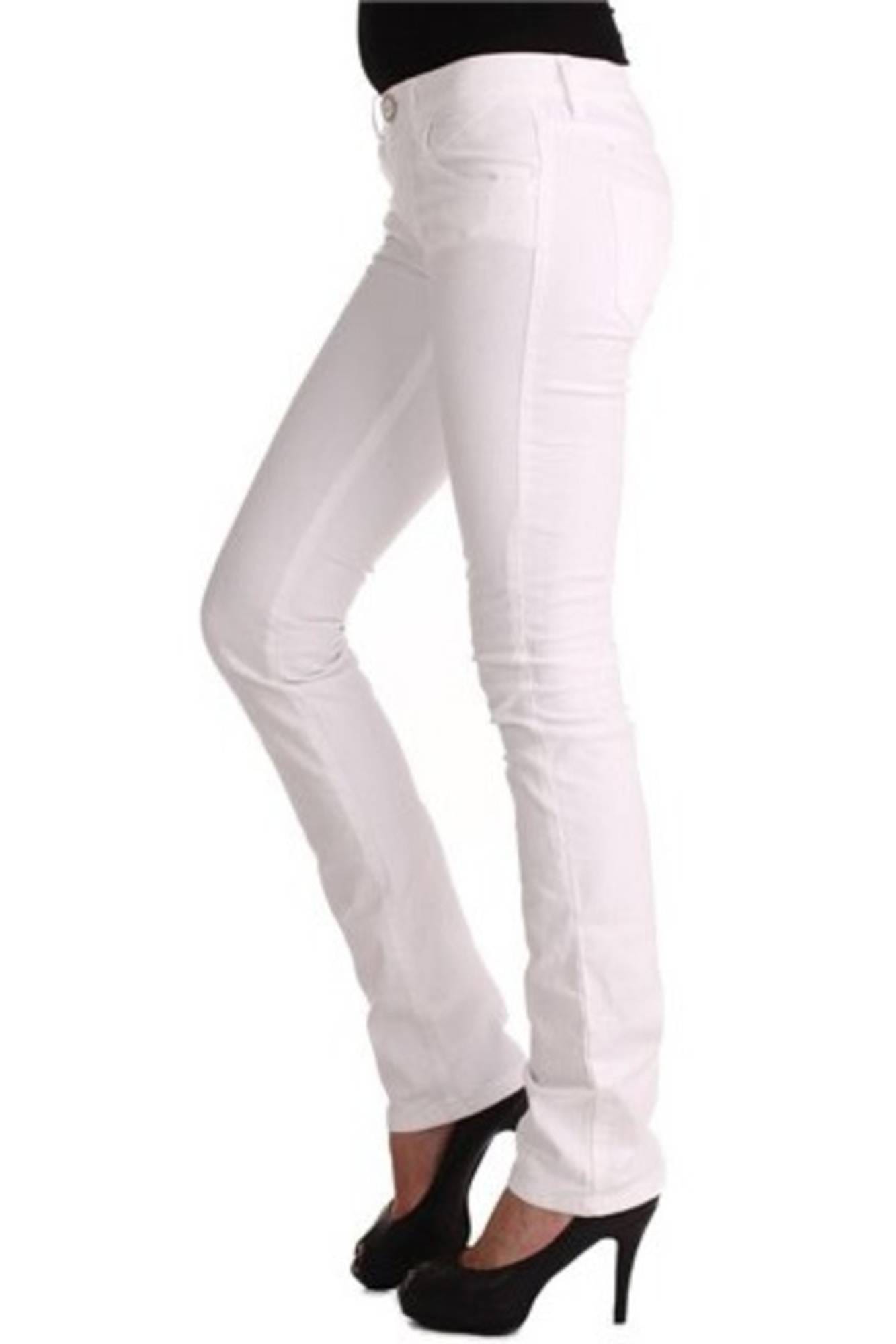 Trousers P1708630510704-AIDA-LADY White Slim Fit - Image 3