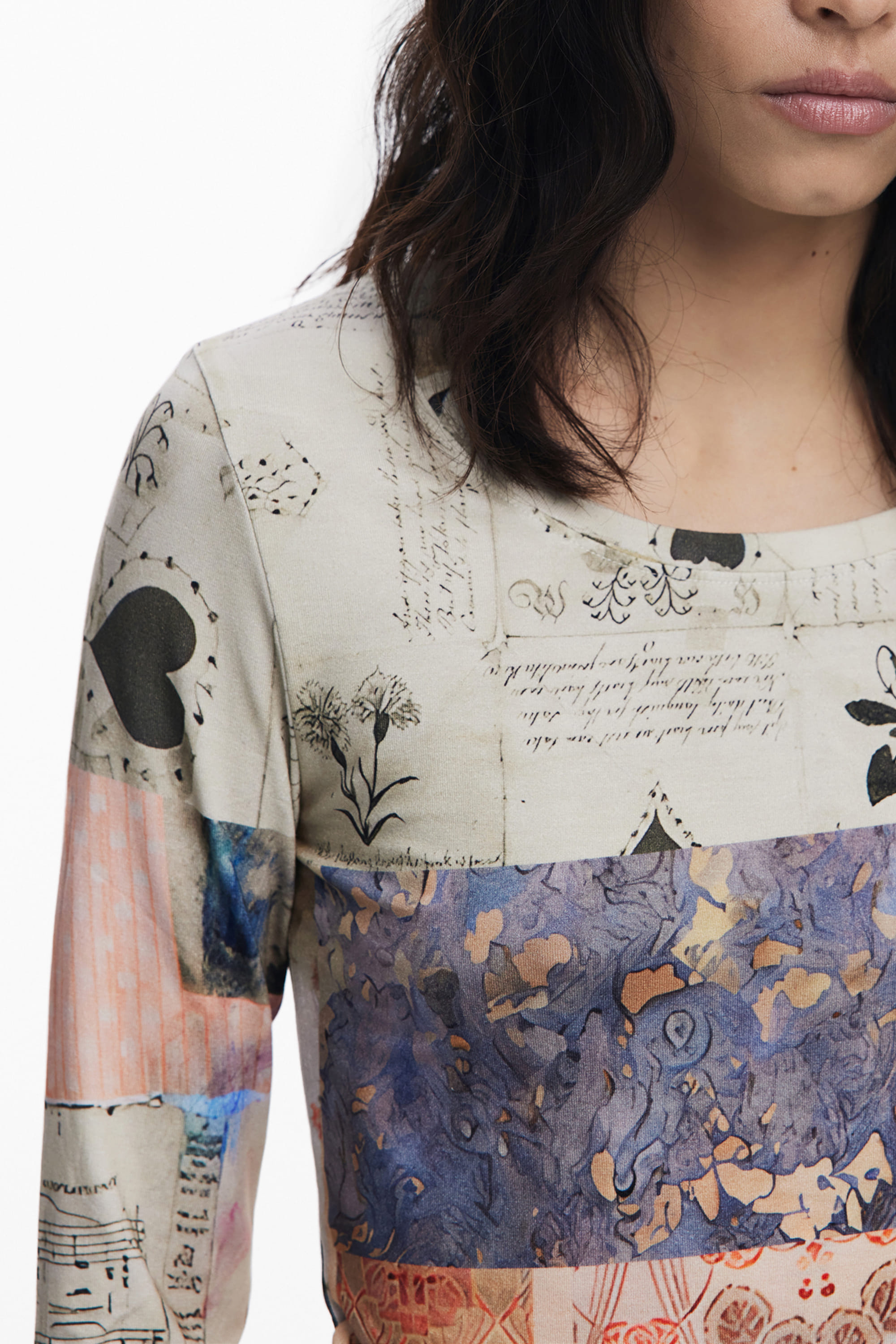 T-Shirts 25WWTK33 Beige Regular Fit - Image 3